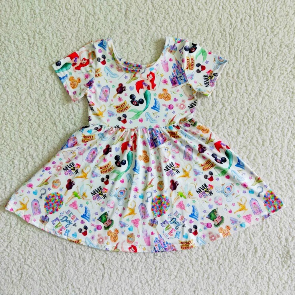 Gorgeous dress featuring Ariel, the Little Mermaid